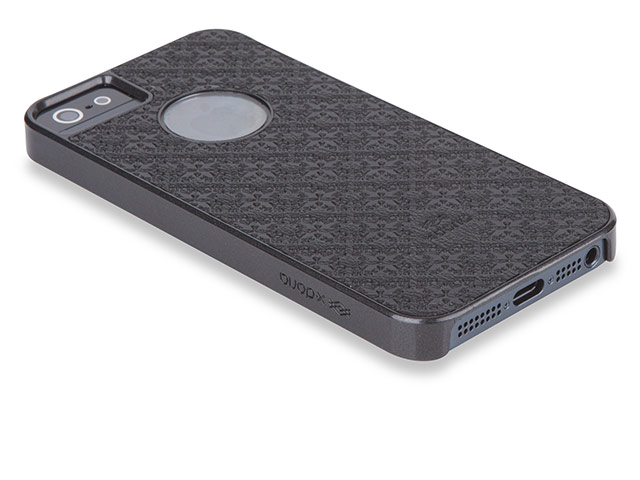 Чехол X-doria Dash Plus case для Apple iPhone 5/5S (черный, кожанный)