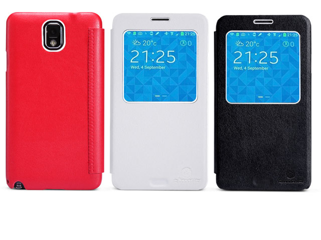 Чехол Nillkin Side leather case для Samsung Galaxy Note 3 N9000 (черный, кожанный)