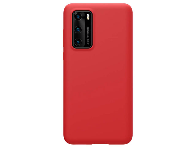 Чехол Nillkin Flex Pure case для Huawei P40 (красный, гелевый)