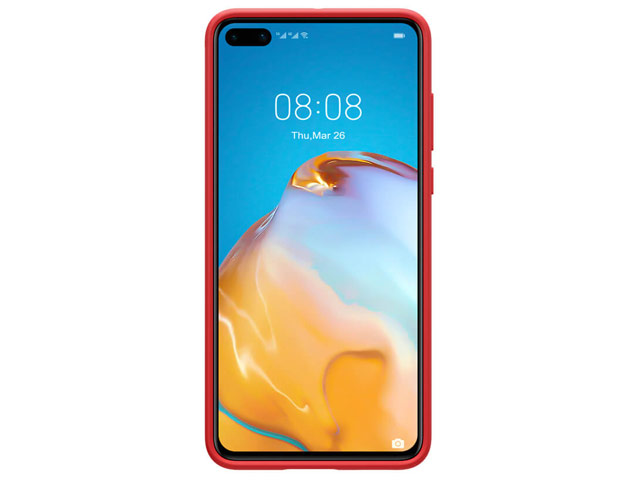 Чехол Nillkin Flex Pure case для Huawei P40 (красный, гелевый)