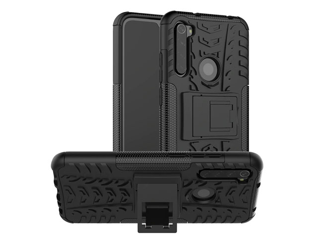 Чехол Yotrix Shockproof case для Xiaomi Redmi Note 8T (черный, гелевый)