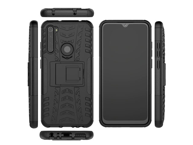 Чехол Yotrix Shockproof case для Xiaomi Redmi Note 8T (черный, гелевый)