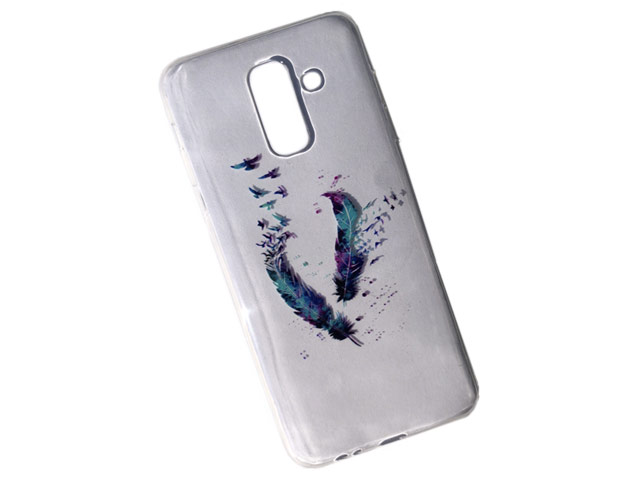 Чехол Yotrix ArtCase для Samsung Galaxy S9 (Feathers, гелевый)