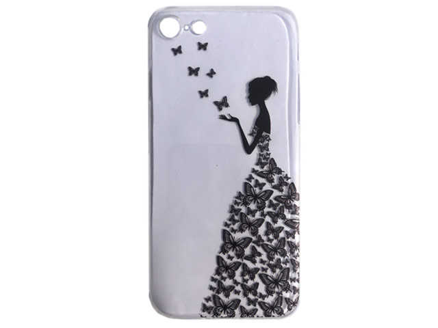 Чехол Yotrix ArtCase для Apple iPhone 7/8/SE 2 (Butterflies Girl, гелевый)