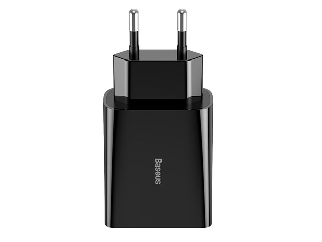 Зарядное устройство Baseus Speed Mini Charger универсальное (сетевое, 18W, Quick Charge 3.0, черное)