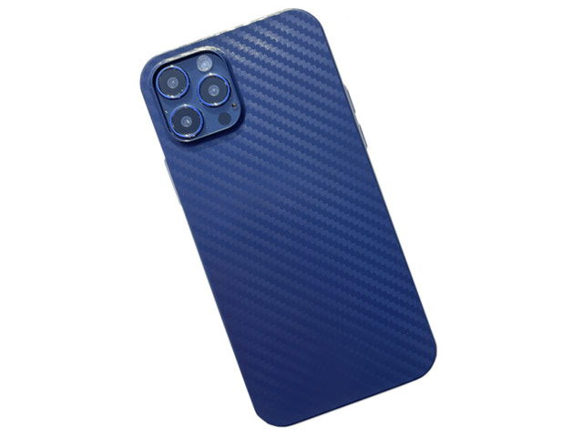 Чехол Coblue Carbon Case для Apple iPhone 12/12 pro (темно-синий, пластиковый)