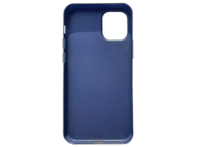 Чехол Coblue Carbon Case для Apple iPhone 12/12 pro (темно-синий, пластиковый)