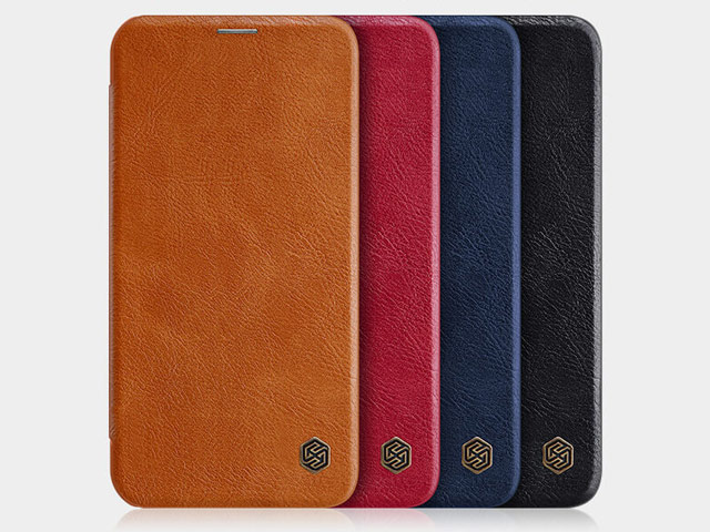 Чехол Nillkin Qin leather case для Apple iPhone 12/12 pro (коричневый, кожаный)