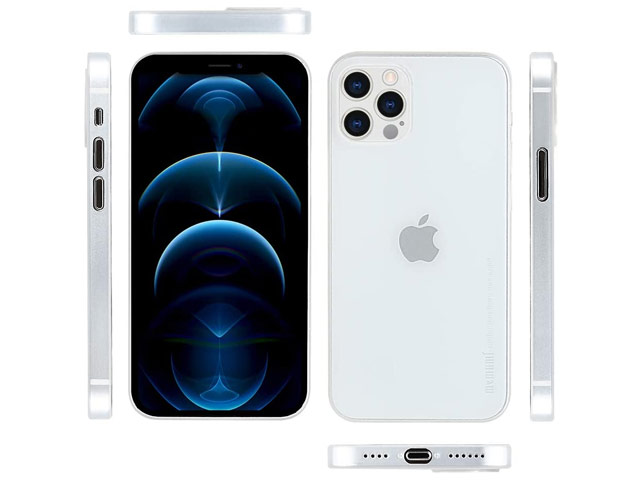 Чехол memumi Slim case для Apple iPhone 12 pro max (белый, пластиковый)