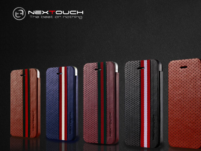 Чехол Nextouch Leather case для Apple iPhone 5/5S (черный, кожанный)