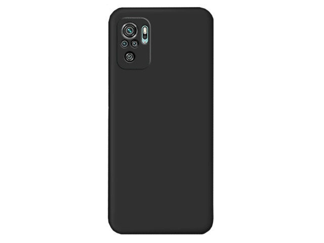 Чехол Yotrix LiquidSilicone Pro для Xiaomi Redmi Note 10/10S (черный, гелевый)