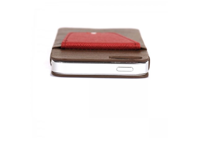 Чехол Nextouch Wallet case для Apple iPhone 5/5S (коричневый, кожанный)