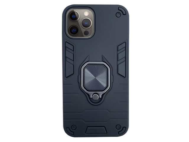 Чехол Yotrix Defender Ring для Apple iPhone 13 pro max (черный, пластиковый)