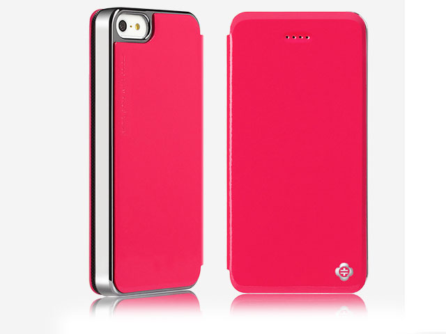 Чехол Totu Design Kiss me Case для Apple iPhone 5/5S (розовый, кожанный)