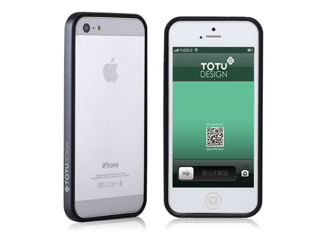 Чехол Totu Design Evoque Case для Apple iPhone 5/5S (черный, пластиковый)