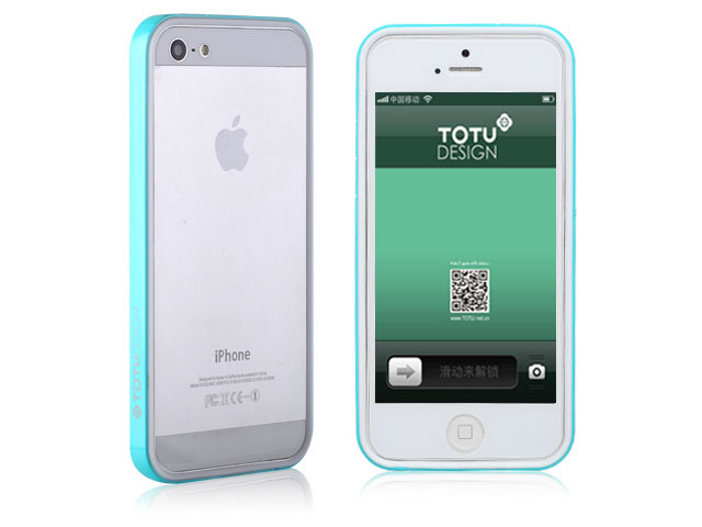 Чехол Totu Design Evoque Case для Apple iPhone 5/5S (голубой, пластиковый)