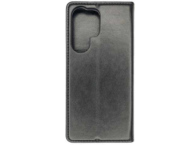 Чехол HDD Wallet Phone case для Samsung Galaxy S22 ultra (черный, кожаный)