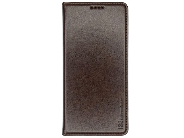 Чехол HDD Wallet Phone case для Samsung Galaxy A53 (темно-коричневый, кожаный)