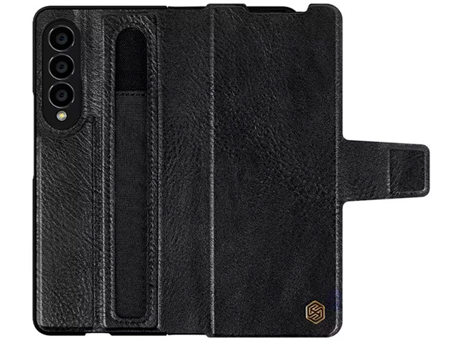 Чехол Nillkin Aoge leather case для Samsung Galaxy Z Fold 4 (черный, кожаный)