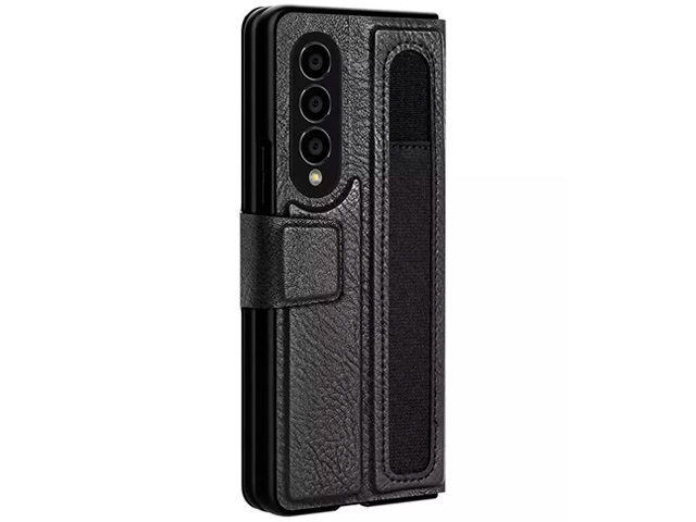 Чехол Nillkin Aoge leather case для Samsung Galaxy Z Fold 4 (черный, кожаный)