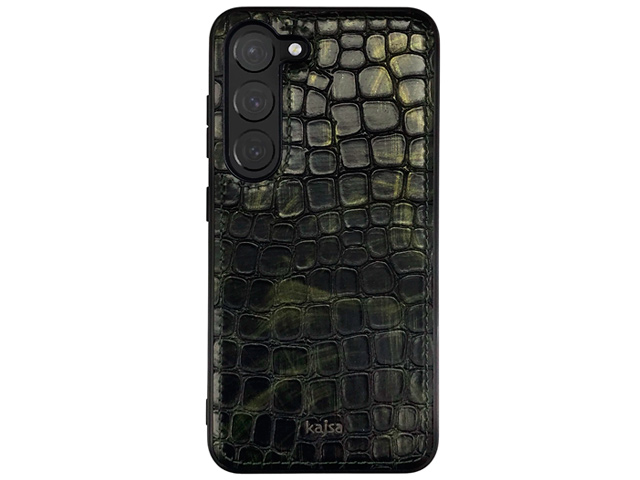 Чехол Kajsa Glamorous Stone Series для Samsung Galaxy S23 (темно-зеленый, кожаный)