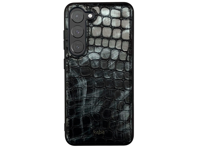 Чехол Kajsa Glamorous Stone Series для Samsung Galaxy S23 (темно-серый, кожаный)