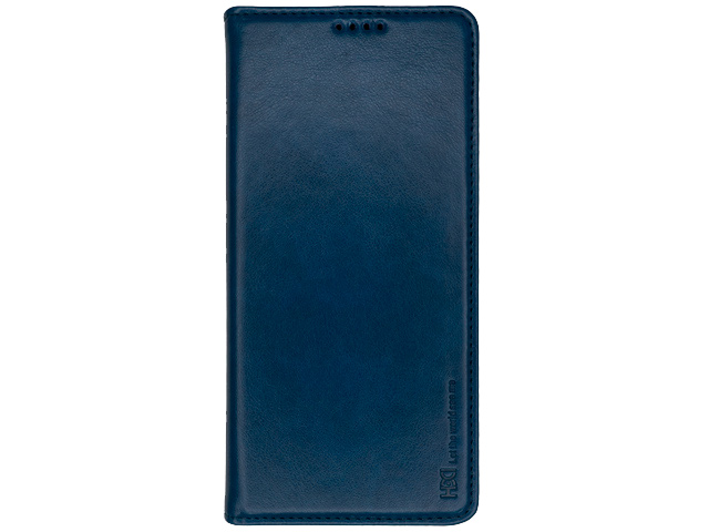 Чехол HDD Wallet Phone case для Samsung Galaxy S23 (темно-синий, кожаный)