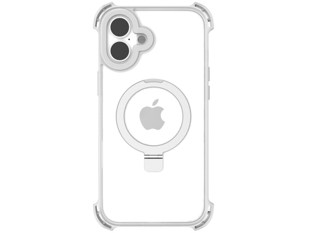 Чехол Raptic Dual Impact Kick для Apple iPhone 16 (прозрачный, пластиковый/гелевый, MagSafe)