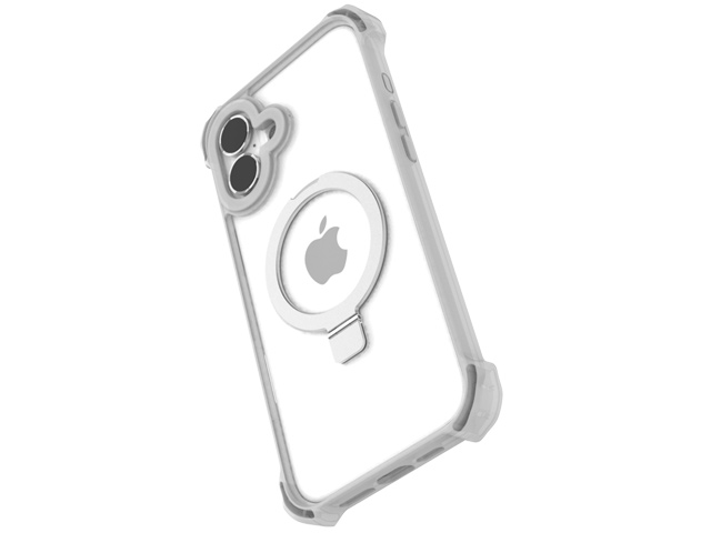 Чехол Raptic Dual Impact Kick для Apple iPhone 16 (прозрачный, пластиковый/гелевый, MagSafe)