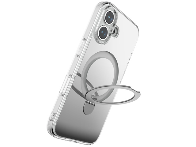 Чехол Raptic Air Stand Mirror для Apple iPhone 16 (зеркальный, пластиковый/гелевый, MagSafe)