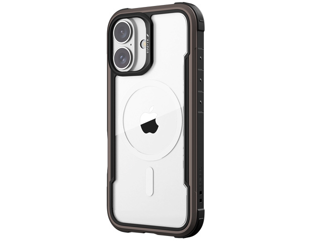 Чехол Raptic Shield для Apple iPhone 16 (коричневый, маталлический, MagSafe)