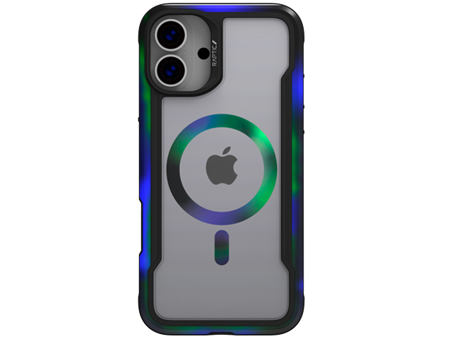 Чехол Raptic Shield 2.0 для Apple iPhone 16 (черный, пластиковый/гелевый, MagSafe)