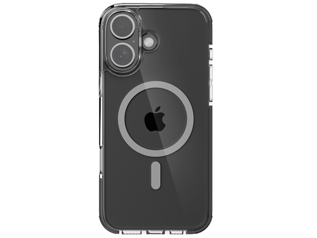 Чехол Raptic Clear для Apple iPhone 16 (серый, пластиковый/гелевый, MagSafe)