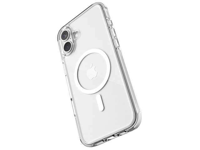 Чехол Raptic Clear для Apple iPhone 16 (прозрачный, пластиковый/гелевый, MagSafe)