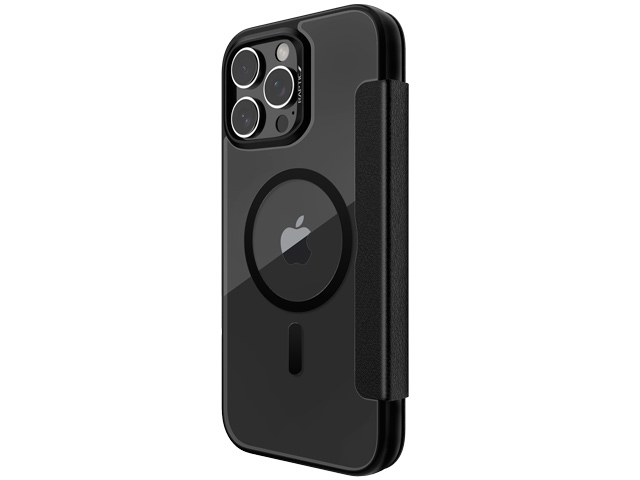 Чехол Raptic Urban Folio для Apple iPhone 16 pro max (черный, кожаный, MagSafe)