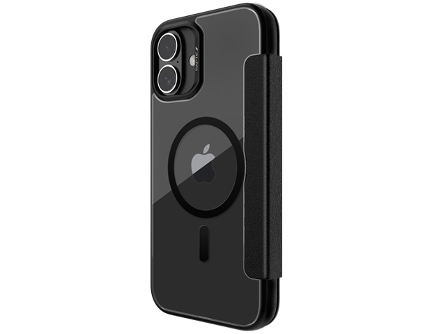 Чехол Raptic Urban Folio для Apple iPhone 16 (черный, кожаный, MagSafe)