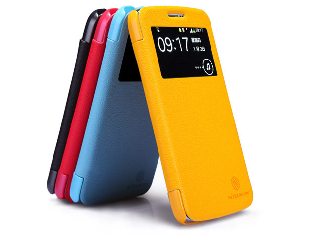 Чехол Nillkin Fresh Series Leather case для Samsung Galaxy Grand 2 G7106 (желтый, кожаный)