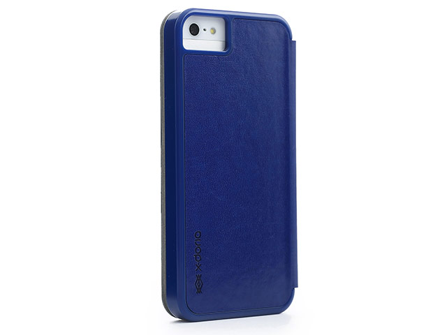 Чехол X-doria Dash Folio Case для Apple iPhone 5/5S (синий, кожаный)