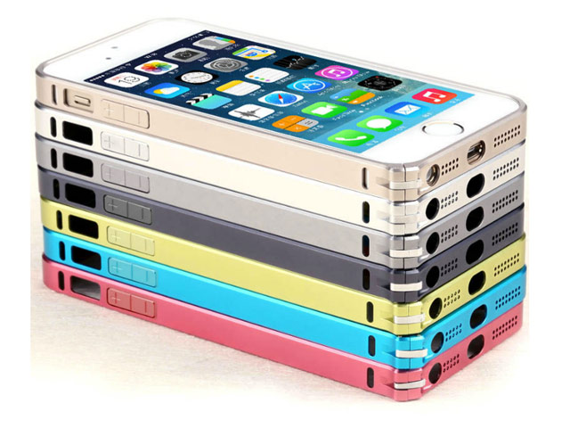 Чехол Totu Design Armor Series Aluminum bumper для Apple iPhone 5/5S (серебристый, металлический)