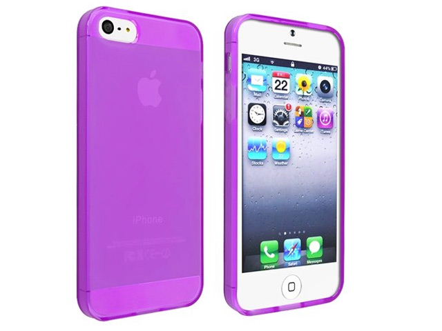 Чехол WhyNot Soft Case для Apple iPhone 5/5S (фиолетовый, гелевый) (NPG)