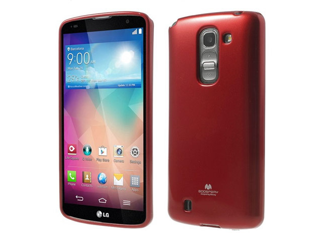 Чехол Mercury Goospery Jelly Case для LG G Pro 2 D838 (красный, гелевый)