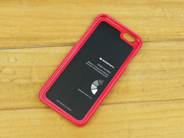 Чехол Mercury Goospery Jelly Case для Apple iPhone 6 (малиновый, гелевый)