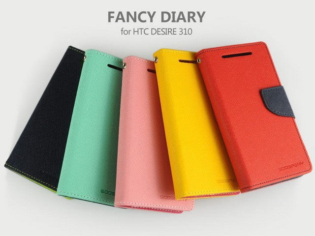 Чехол Mercury Goospery Fancy Diary Case для HTC Desire 310 D310W (коричневый, кожаный)