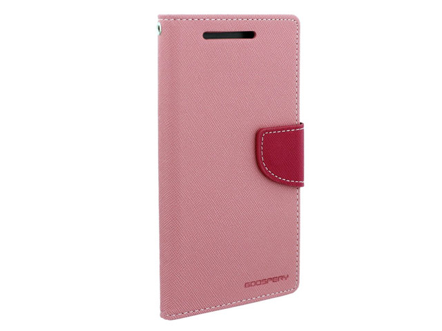 Чехол Mercury Goospery Fancy Diary Case для HTC new One (HTC M8) (розовый, кожаный)