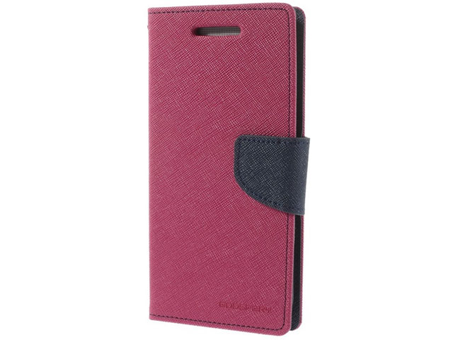 Чехол Mercury Goospery Fancy Diary Case для HTC One E8 (малиновый, кожаный)