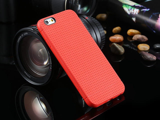 Чехол Yotrix DotCase для Apple iPhone 6 plus (красный, гелевый)