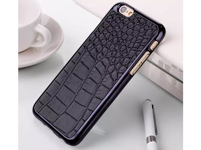 Чехол Yotrix CrocodileCase для Apple iPhone 6 (черный, кожаный)