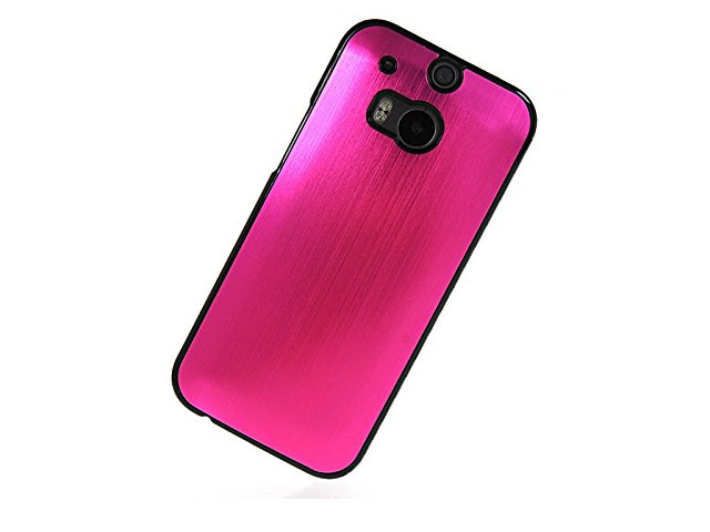 Чехол Yotrix MetalCase для HTC new One (HTC M8) (розовый, алюминиевый)