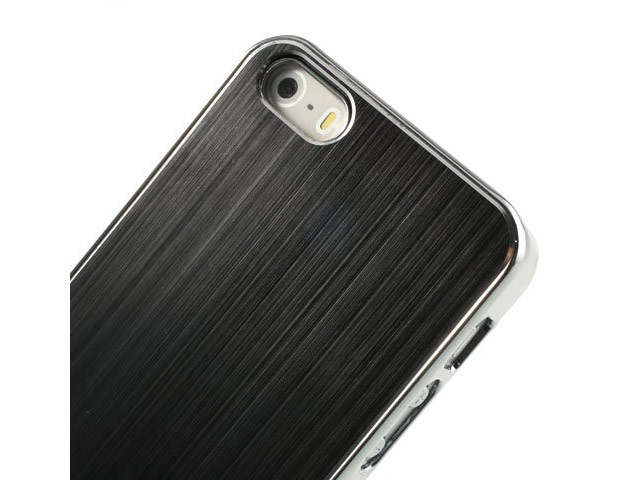 Чехол Yotrix MetalCase для Apple iPhone 5/5S (черный, алюминиевый)