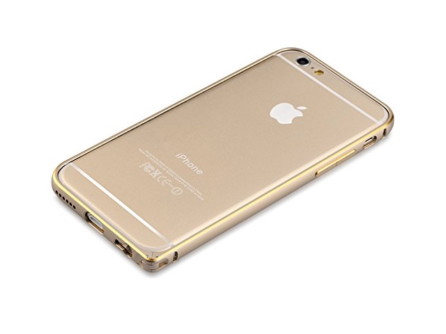 Чехол Devia Aluminum Bumper для Apple iPhone 6 (золотистый, алюминиевый)